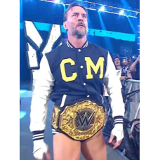 WWE CM Punk Steiner Bros Varsity Jacket